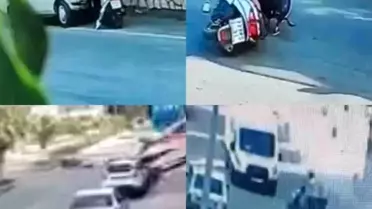 Mersin'de Motosiklet Kazaları Kamerada