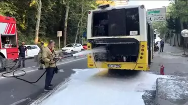 Sarıyer'de İETT Otobüsü Yangın Çıkardı