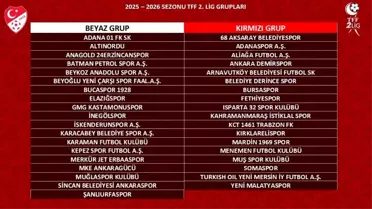 TFF 2. Lig 2025-2026 Sezonu Grupları Kura Çekimi Yapıldı