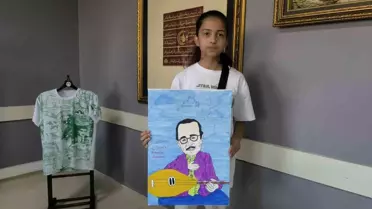 Havanur Demir'in Neşet Ertaş Portresi Ödül Kazandı