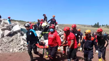 Eskişehir'de Çoklu Afet Tatbikatı Yapıldı