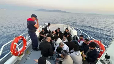 Datça Açıklarında 23 Kaçak Göçmen Kurtarıldı