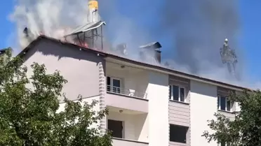 Tunceli'de Boş Binada Yangın