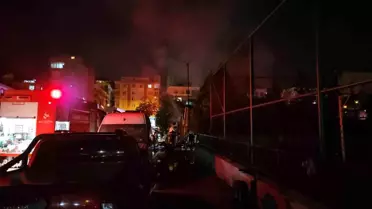 Bahçelievler'de Oto Tamirhanesinde Yangın