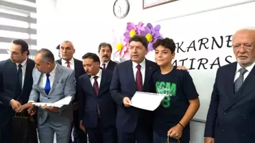 Adalet Bakanı Yılmaz Tunç, Kayseri'deki Karne Törenine Katıldı