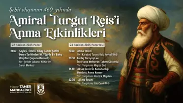 Bodrum'da Amiral Turgut Reis anılacak