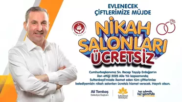 Sultanbeyli Belediyesi Nikah Salonları artık ücretsiz