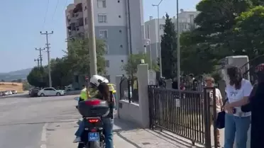 Çanakkale'de Geç Kalan Öğrencilere Polis Yardımı
