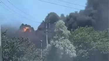 Gebze'deki Çelik Döküm Fabrikasında Yangın