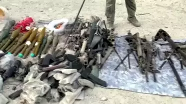 PKK Mağarasında Büyük Silah Stoğu Ele Geçirildi