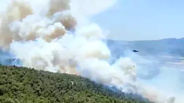 Kırkağaç'ta Yangın Yeniden Alevlendi