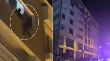 Kaza yaptıktan sonra babasına kızıp 6. kata çıktı