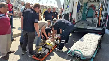 Düzce'de Motosiklet ve Bisiklet Çarpıştı