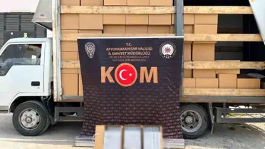 Afyon'da 2.8 Milyon Mükerrer Bandrollü Makaron Ele Geçirildi