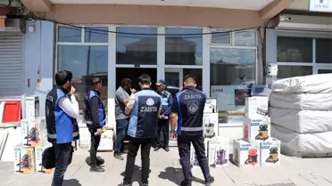 Ardahan'da Zabıta Ekipleri Kaldırım İşgallerine Karşı Denetim Yapıyor