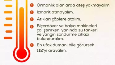 Orman Yangınlarına Dikkat!