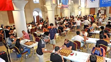 Çeşme'de Uluslararası Satranç Turnuvası Şöleni Başladı