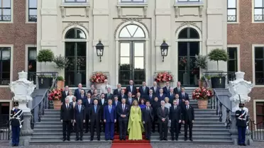 Cumhurbaşkanı Erdoğan, NATO liderleri aile fotoğrafına katıldı