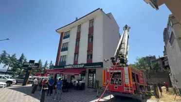 Eğirdir'de Kebap Salonunda Baca Yangını
