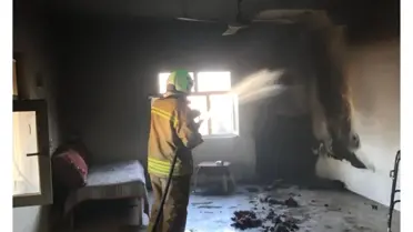 Mardin'de Yangında 80 Yaşındaki Eski Muhtar Hayatını Kaybetti