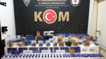 Afyonkarahisar'da Kaçak Telefon Tamir Aparatları Ele Geçirildi