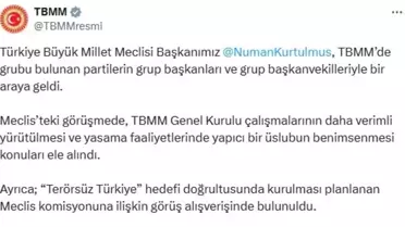 TBMM Başkanı Kurtulmuş, Parti Temsilcileriyle Bir Araya Geldi