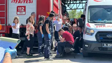 Ümraniye'de Motor Fabrikasında Yangın