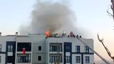 Kırıkhan'da Apartman Yangını