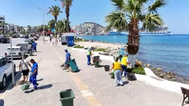 Aydın Büyükşehir Belediyesi Kuşadası'nda Hizmet Atağına Devam Ediyor