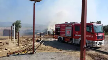 Balıkesir'de Besi Çiftliğinde Yangın Paniğe Yol Açtı