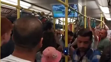 Bursa'da Metroda Tartışma
