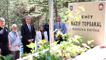 Şehit polis memuru Topsakal kabri başında dualarla anıldı