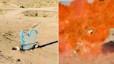 Twitter'in meşhur logosunu böyle havaya uçurdular
