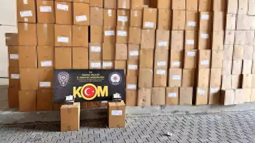 Adana'da Kaçak Makaron ve Elektronik Sigara Operasyonu