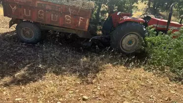 Ergani’de Traktör Devrildi, Sürücü Hayatını Kaybetti