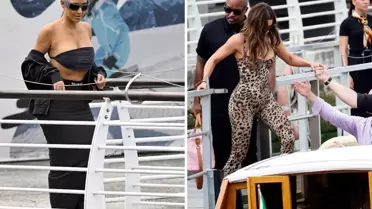 İş insanı Jeff Bezos'un masalsı düğünü başladı! Kardashianlar Venedik'i salladı