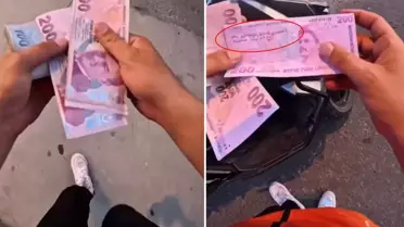 Paranın üzerine yazılan not, öğrenci evine sipariş götüren kuryeyi çıldırttı