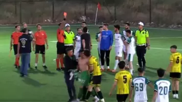 Afyon'da Amatör Maçta Hakem Olayı