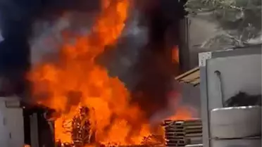 Adıyaman'da Fabrikada Yangın Çıktı