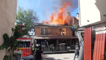 Vezirköprü'de Yangın Paniği