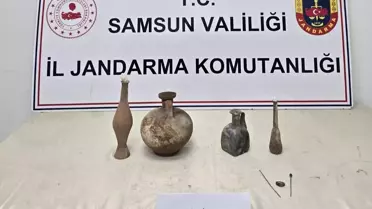 Samsun'da Tarihi Eser Kaçakçıları Yakalandı