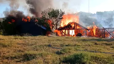 Kastamonu'da Yangın: 3 Samanlık ve Garaj Yanarak Yok Oldu