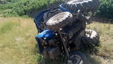Muş'ta Traktör Devrildi: 1 Yaralı
