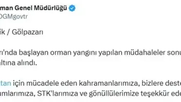 Bilecik'teki Orman Yangını Kontrol Altına Alındı