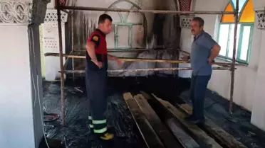 Osmancık'ta Camide Yangın!