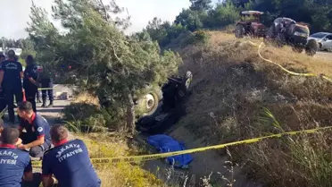 Traktör Devrildi: 3 Çocuk Annesi Hayatını Kaybetti
