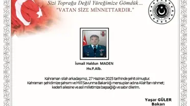 Libya'da görevli Albay İsmail Haldun Maden kalp krizi sonucu şehit oldu