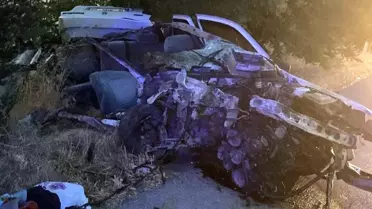 Park halindeki kamyona arkadan çarptı! 4 kişi feci şekilde can verdi