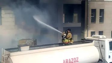 Hatay'da Şantiyede Yangın Çıktı