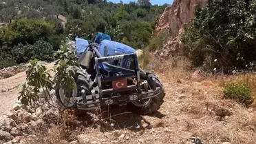 Hatay'da Traktör Devrildi: 2 Yaralı